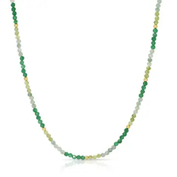 Delicate Beaded Stone Necklace