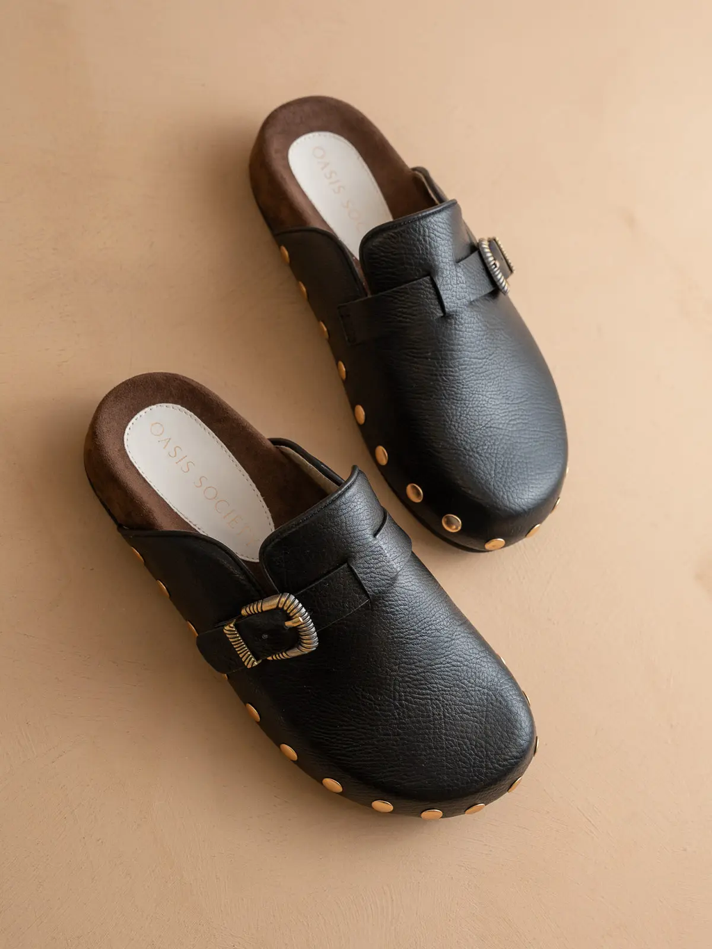 The Toni |Studded Buckle Clog