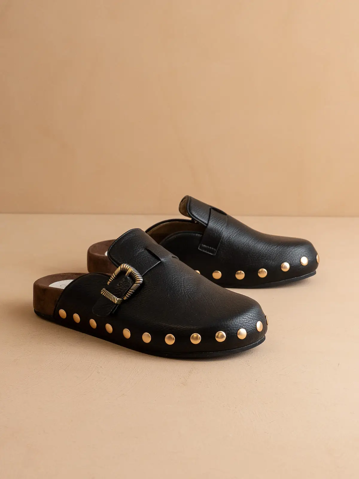 The Toni |Studded Buckle Clog