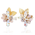 Iridescent Corsage Cluster Studs