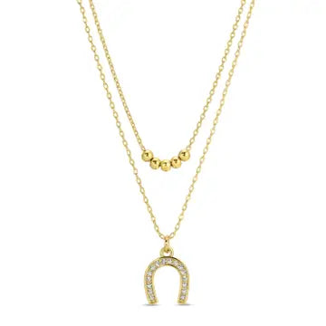 Layered Horseshoe Necklace