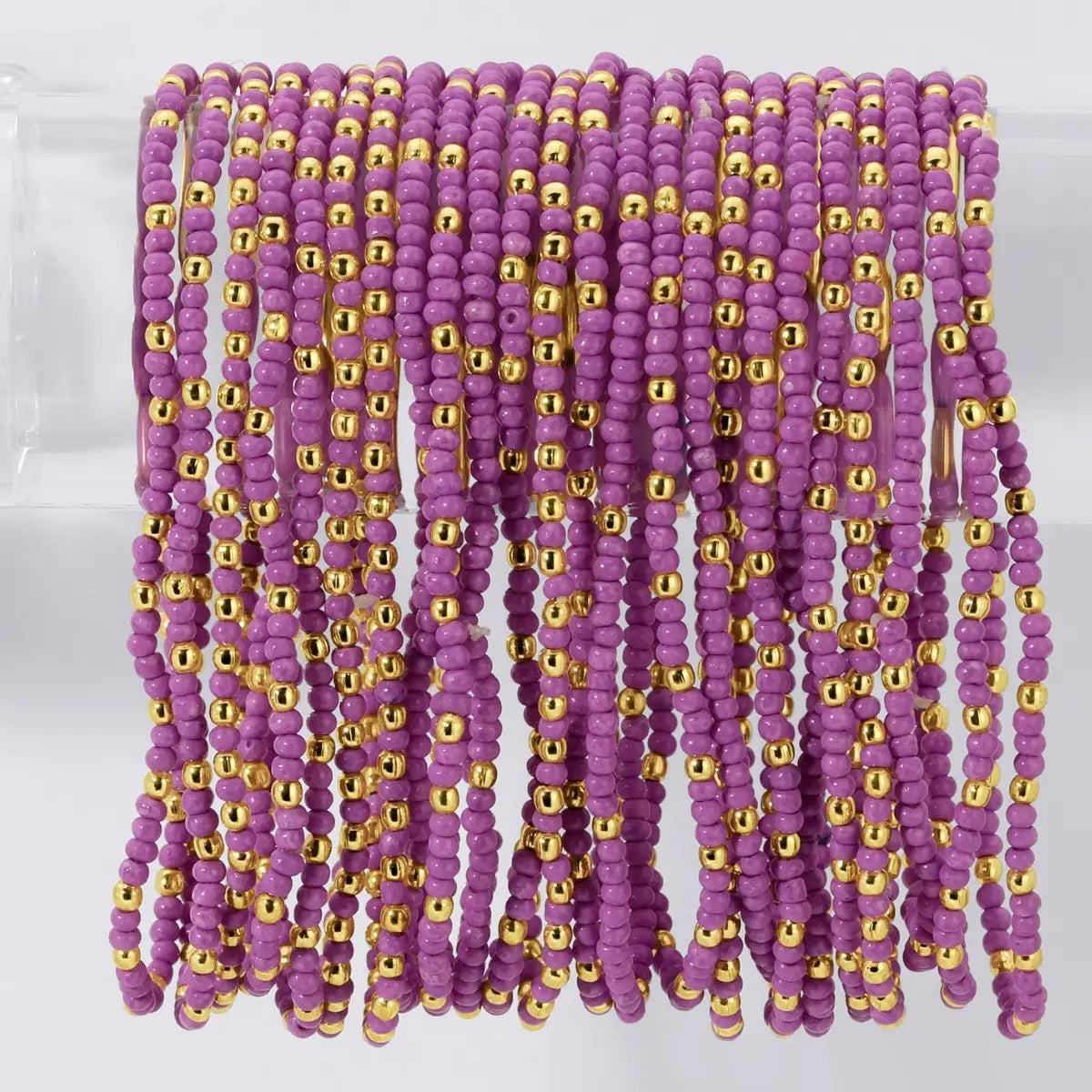 Solid Color 2mm Seed Bead Bracelets