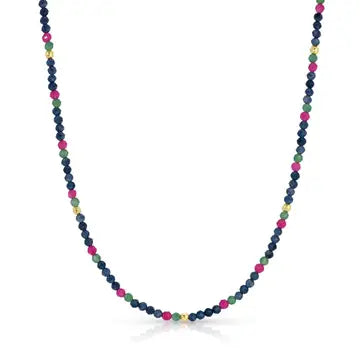 Delicate Beaded Stone Necklace