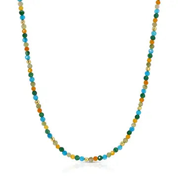 Delicate Beaded Stone Necklace