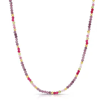 Delicate Beaded Stone Necklace