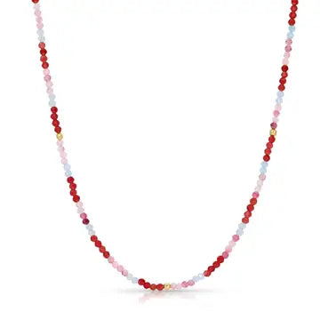 Delicate Beaded Stone Necklace