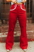 Red Westen Denim western high rise jeans