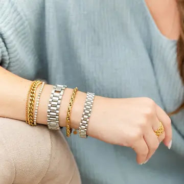 Slender Iconic Watch Strap Bracelet, Water-Resistant