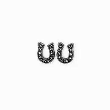 18K Gold Plated Horseshoe Studs