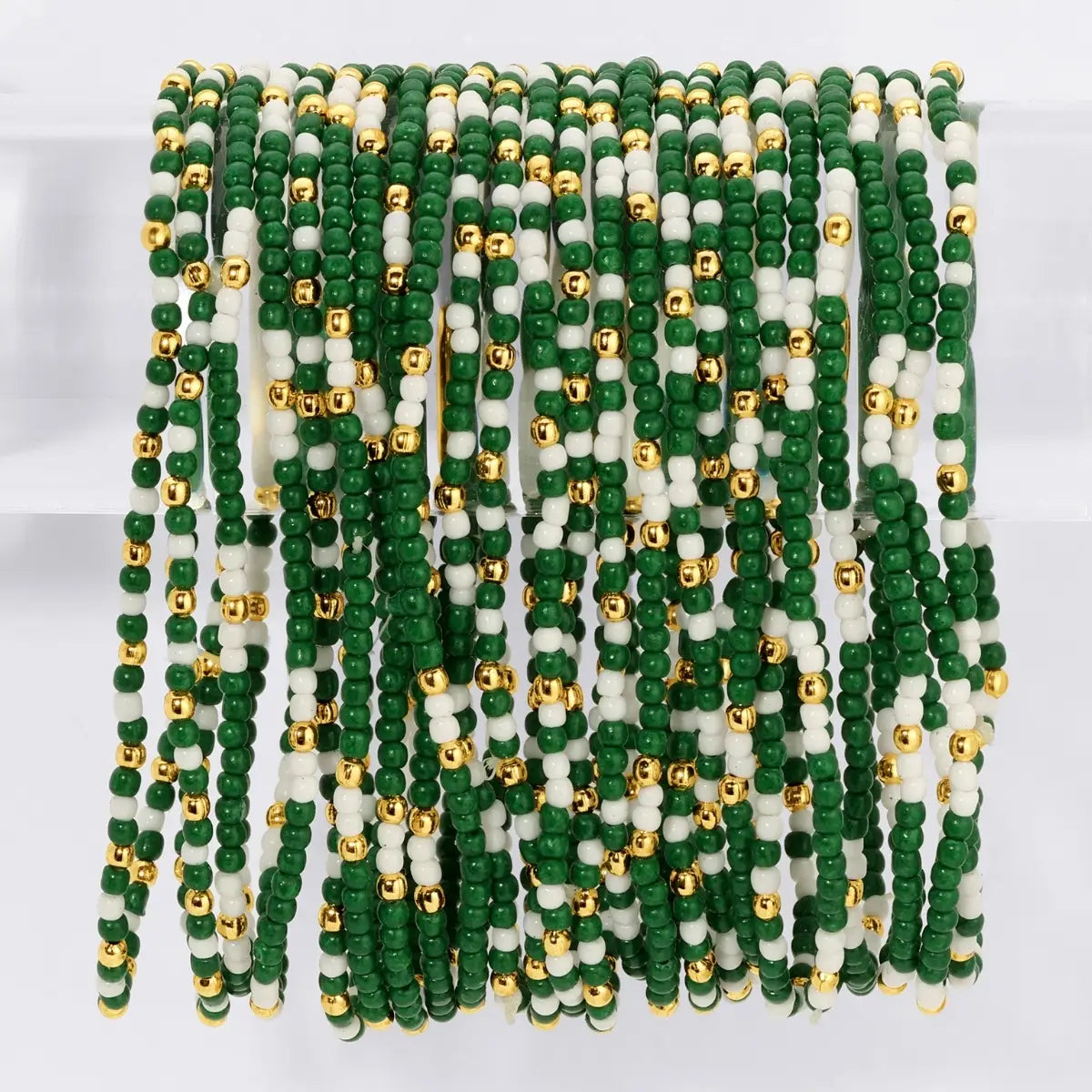 Stretch Seed Bead Game Day Bracelets